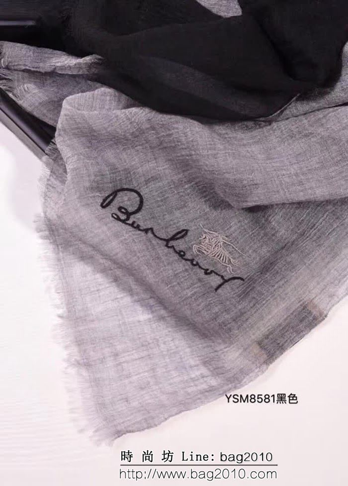 BURBERRY巴寶莉 官網同步 最新純羊絨超薄款圍巾 YSM8581 LLWJ6170